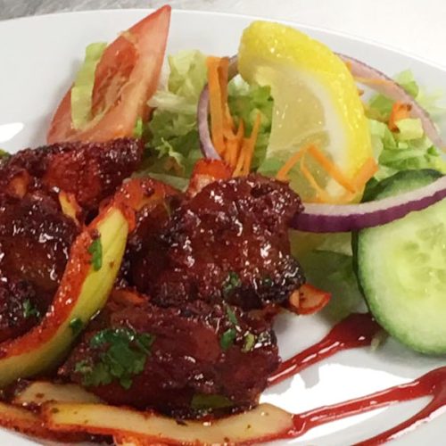 An Indian dish from Rasika restaurant in Newcastle