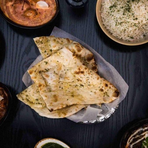 An Indian meal from Ravals restaurant in Newcastle