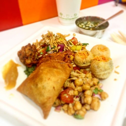 An Indian meal at Snack Wallah restaurant in Newcastle