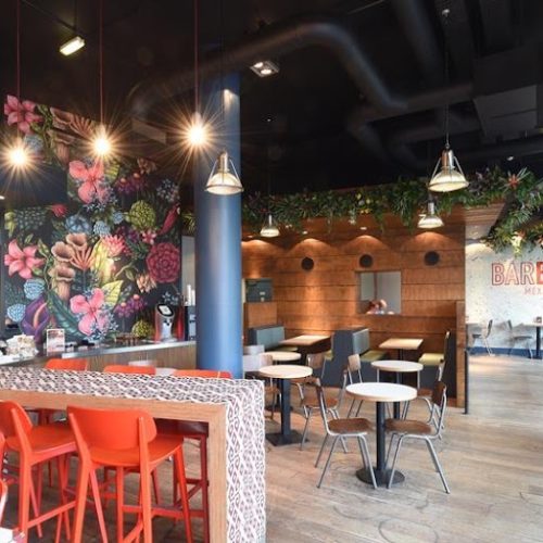 Burrito bowl and nachos at Barburrito, Piccadilly Gardens