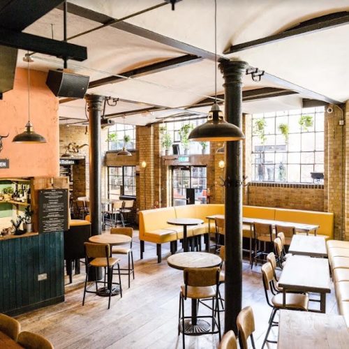 Sangria and tapas in the courtyard at Camino, King's Cross