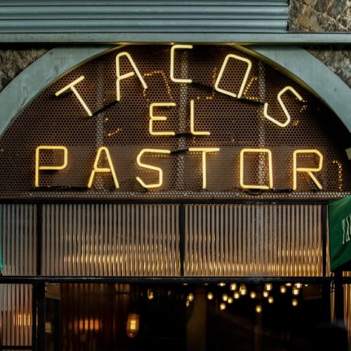 Tacos al pastor at El Pastor, Borough Market