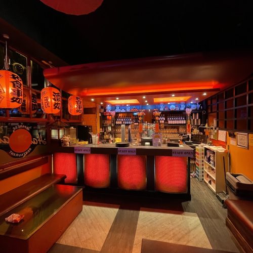 Teppanyaki grill stations at Hanahana, Bath Lane